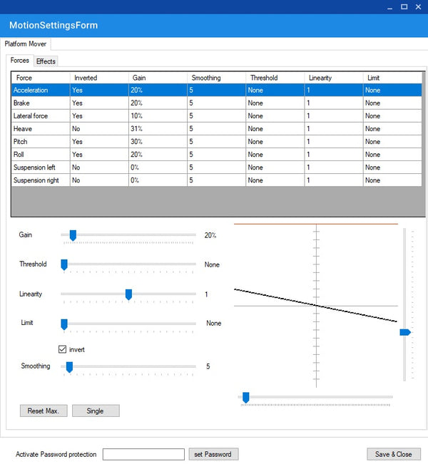 Sim-Motion software License for private usage